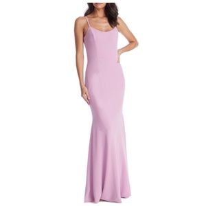 Dress the Population Jodi Lavender crepe evening formal dress/ bridesmaid gown